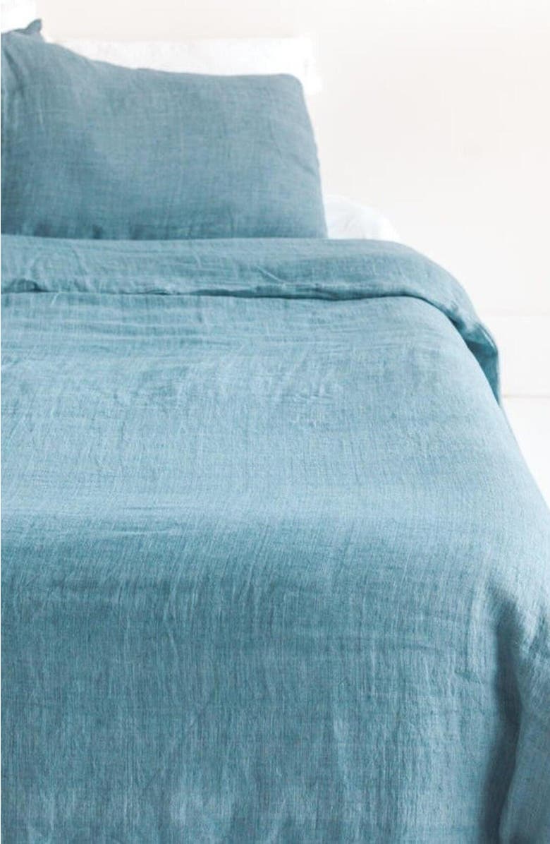 Creative Women Stone Washed Linen Duvet Cover Set, Alternate, color, 