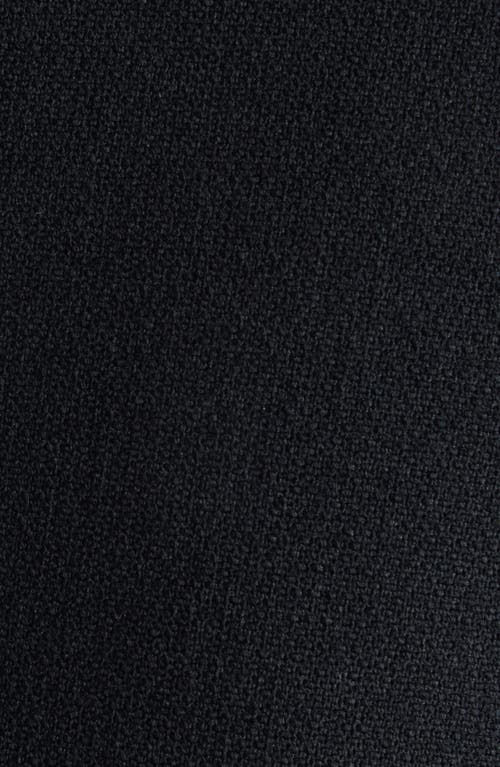 Givenchy Raw Edge Wool Blend Crepe Sheath Dress In Black