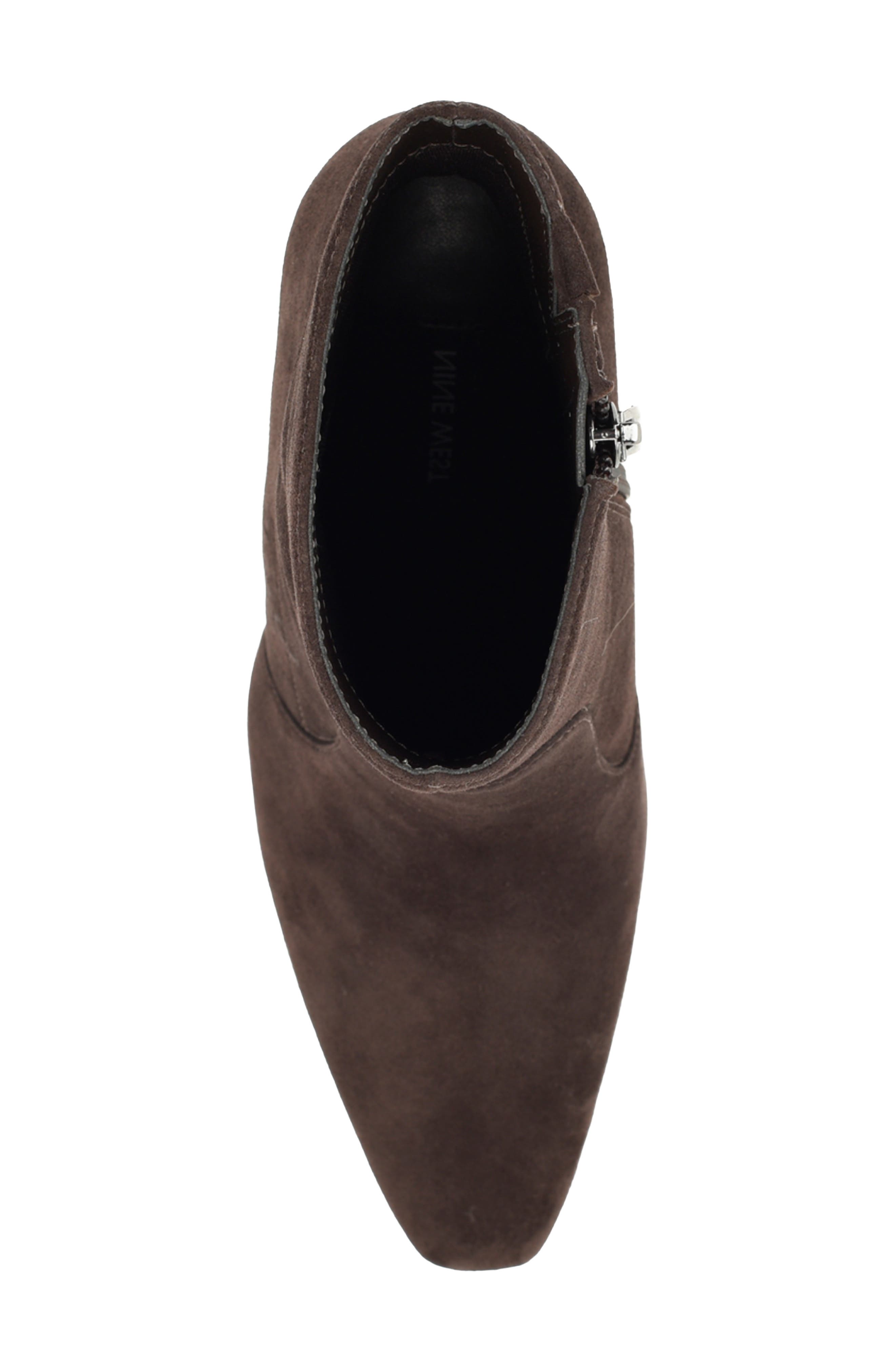 Halla Leather Bootie, Alternate, color, DARK BROWN