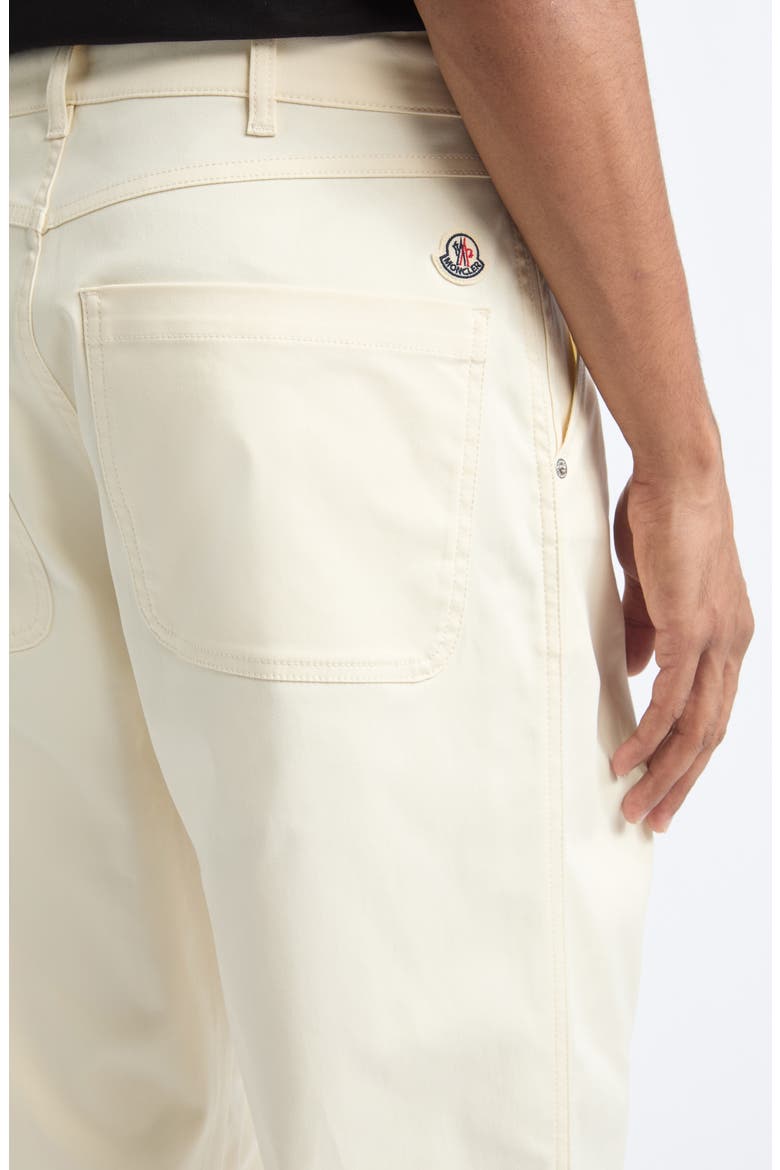 Stretch Cotton Gabardine Cargo Pants, Alternate, color, WHITE