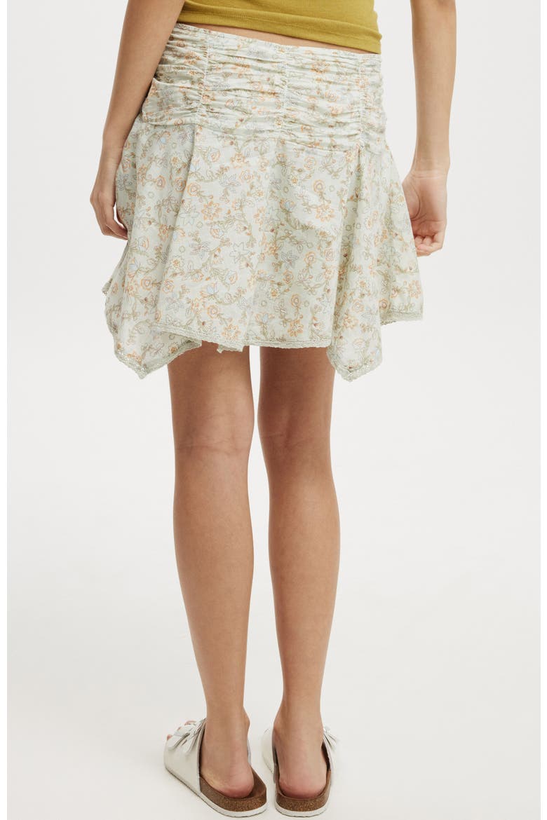 Georgie Hanky Hem Mini Skirt, Alternate, color, Olivia Floral