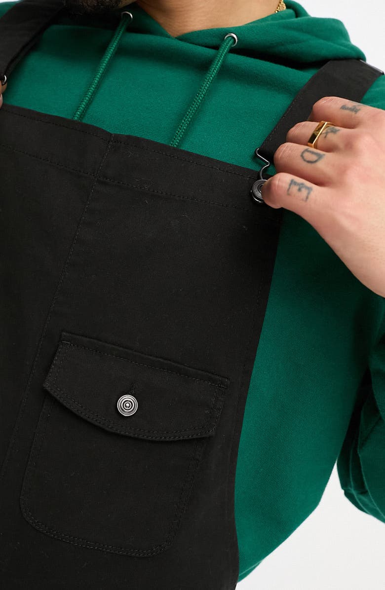 ASOS DESIGN Skinny Fit Stretch Cotton Overalls, Alternate, color, 