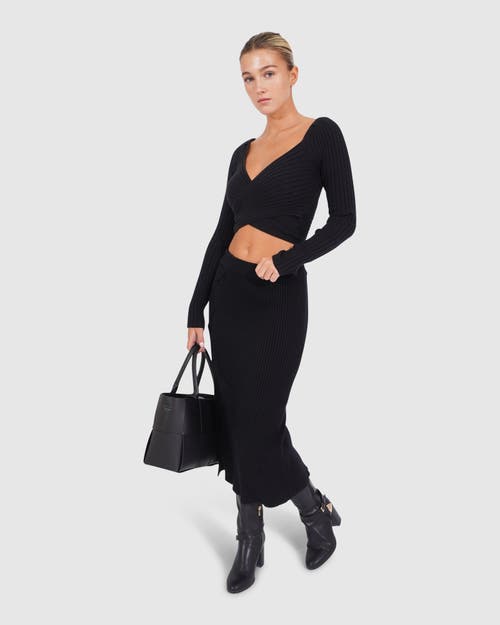 Belle & Bloom All My Life Knit Midi Skirt