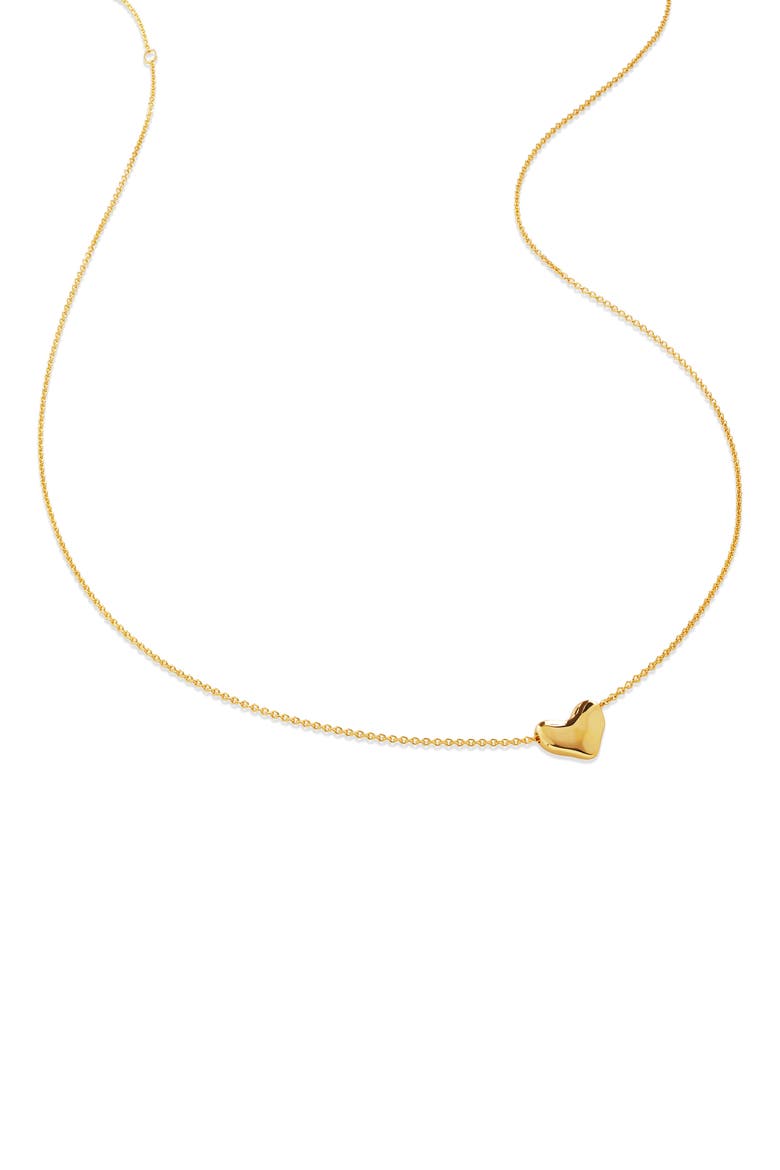 Heart Pendant Necklace, Main, color, YELLOW GOLD
