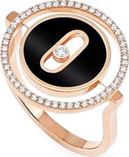 Messika Lucky Move Diamond & Onyx Ring