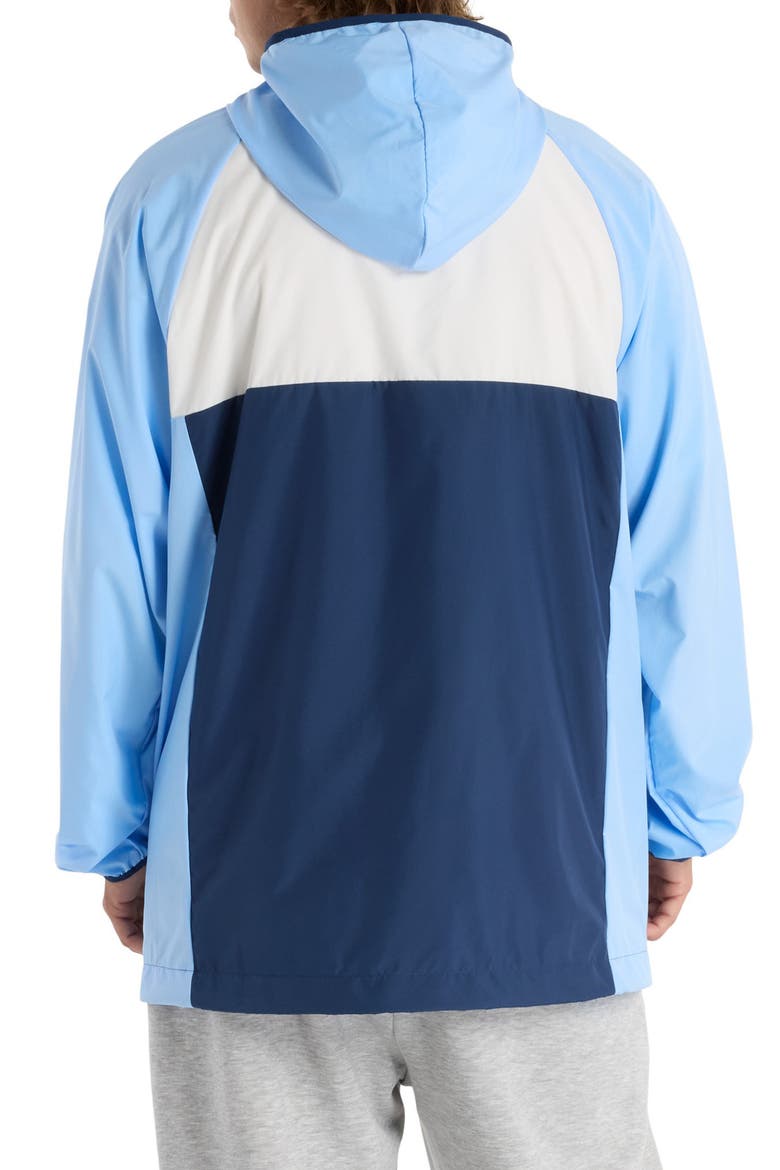 Athletics Packable Water Resistant Hooded Jacket, Alternate, color, ELECTRIC SKY