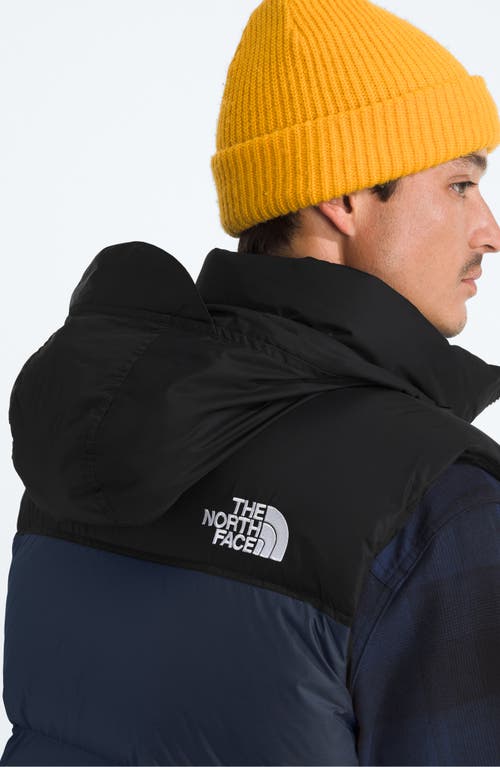 The North Face 1996 Retro Nuptse Water Resistant Down Puffer Vest In Blue