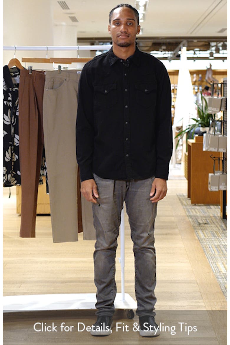 Snap Front Denim Button-Up Shirt video