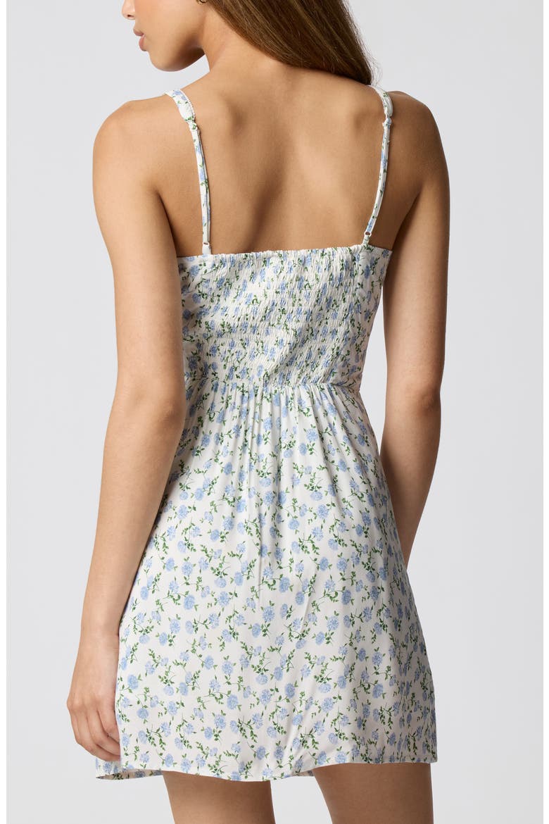Floral Print Sleeveless Minidress, Alternate, color, PEONIE