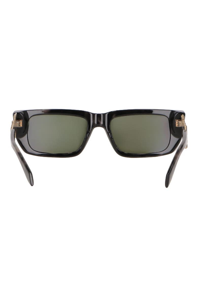 Milford Rectangular Sunglasses, Alternate, color, BLACK HAVANA GREEN