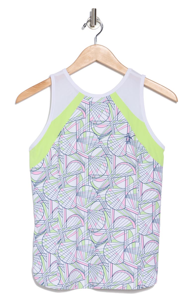 Original Penguin Colorblock Mesh Tank, Alternate, color, 