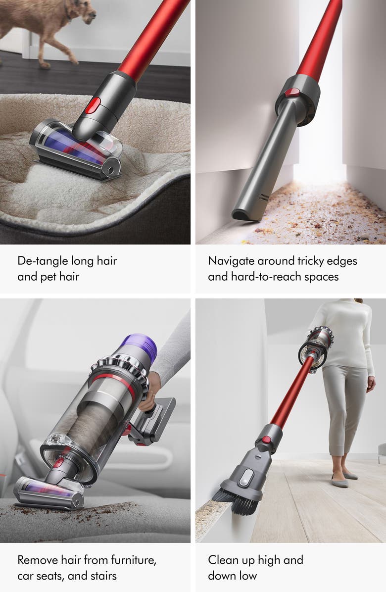 Dyson Outsize Vacuum - Nickel/Iron/Red - Refurbished, Alternate, color, Multi