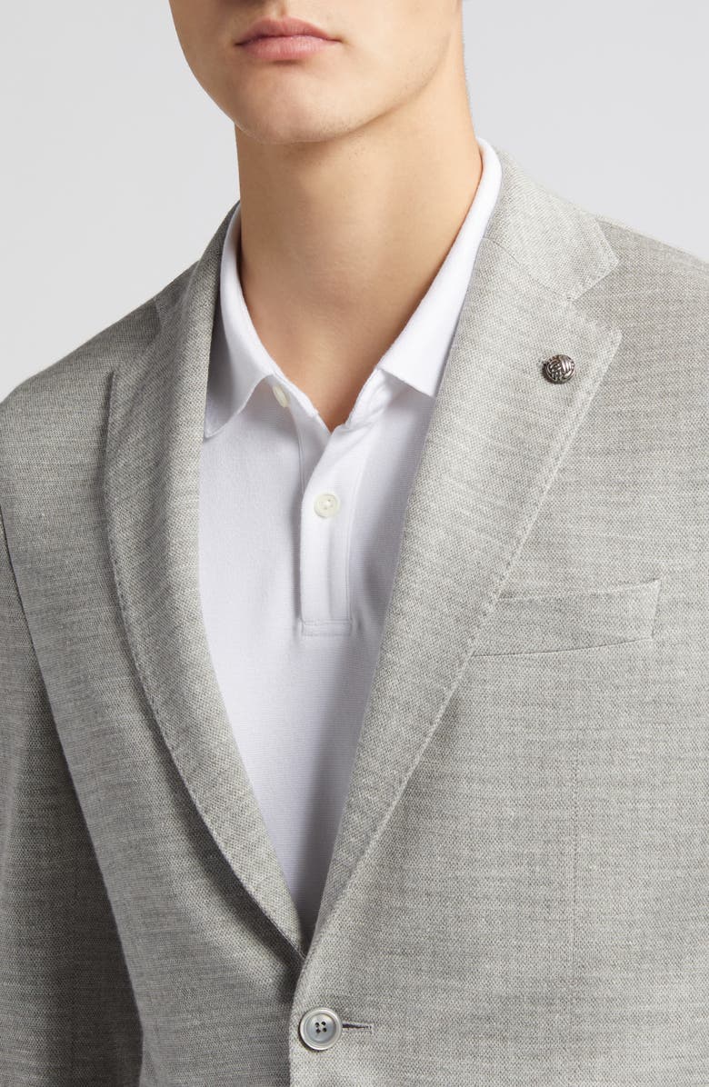 Jack Victor Hartford Knit Wool & Silk Blend Mélange Sport Coat, Alternate, color, 
