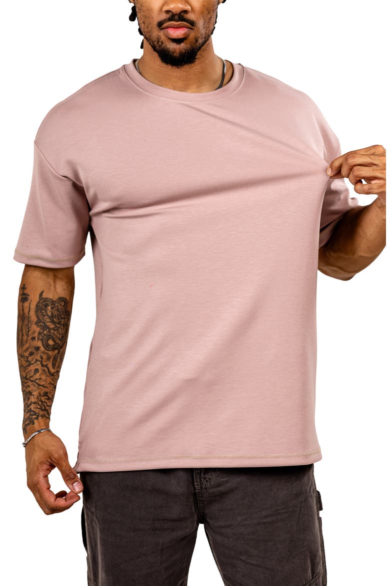 Ascensionsolie 0100 Brown Crewneck T-Shirt, Alternate, color, LIGHT BROWN