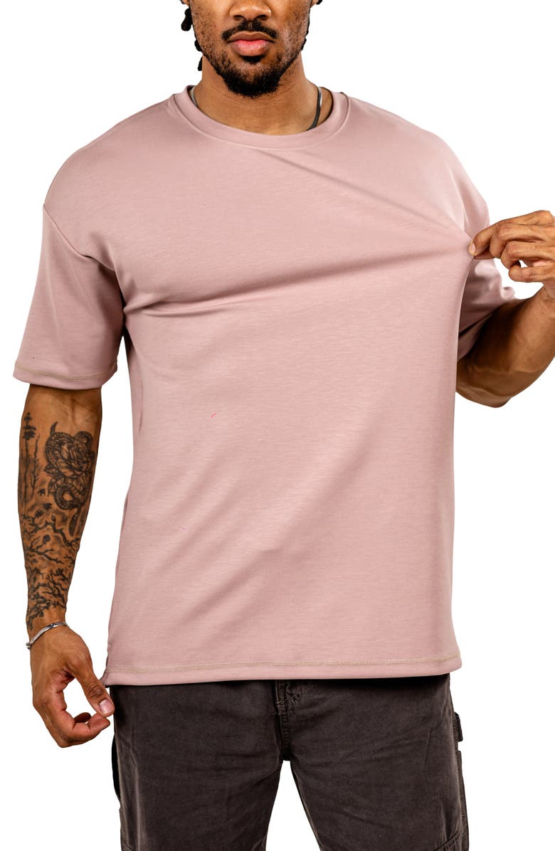 Maceoo Ascensionsolie 0100 Brown Crewneck T-Shirt, Alternate, color, Light Brown