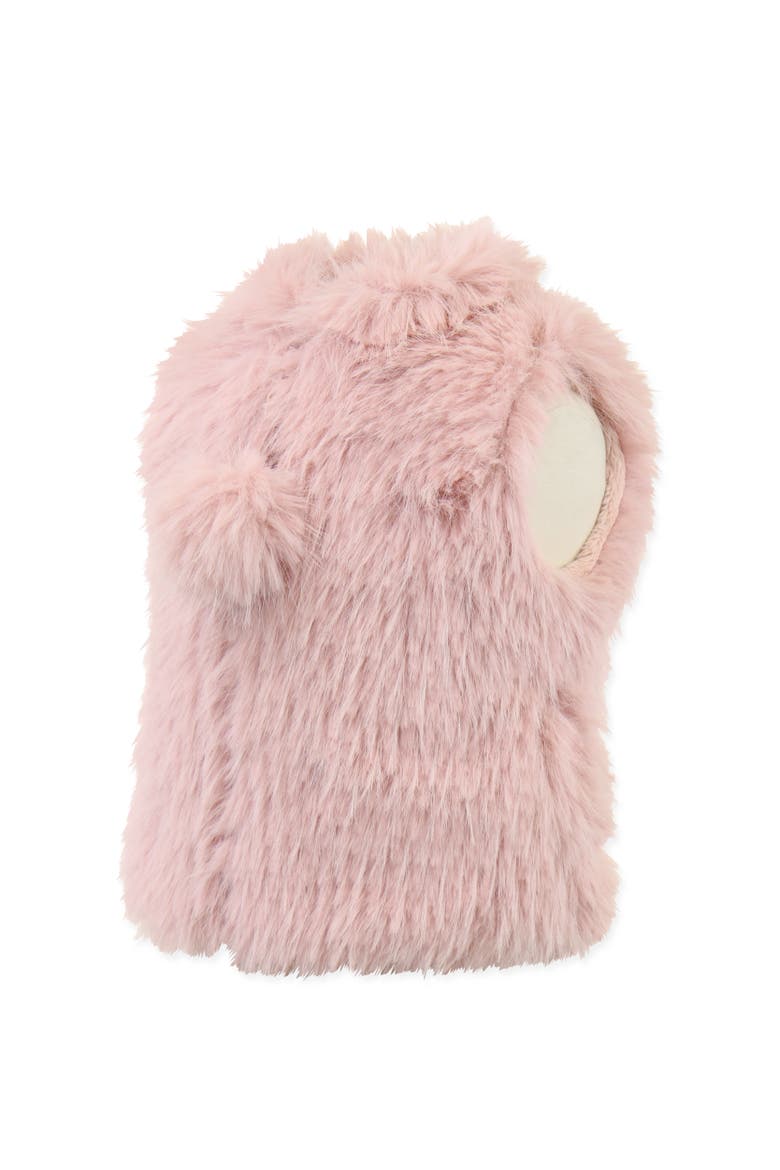 Faux Fur Zip Front Vest, Alternate, color, Berry Rain Shag