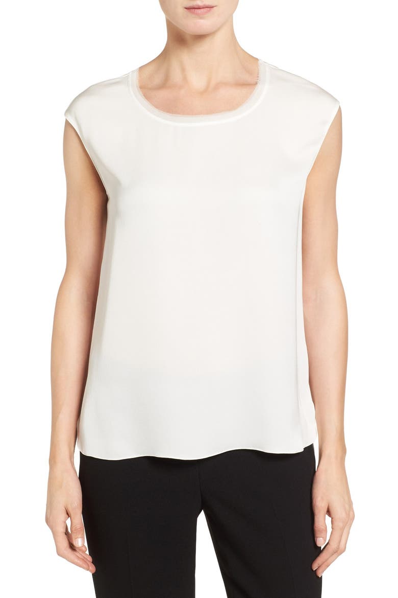 'Leona' Silk Blouse, Main, color, ANTIQUE