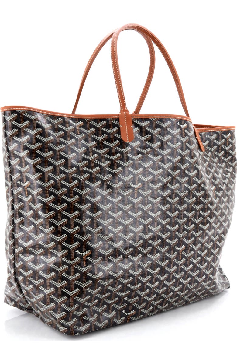 Pre-Owned Goyard Saint Louis Tote Coated Canvas GM, Alternate, color, Brown