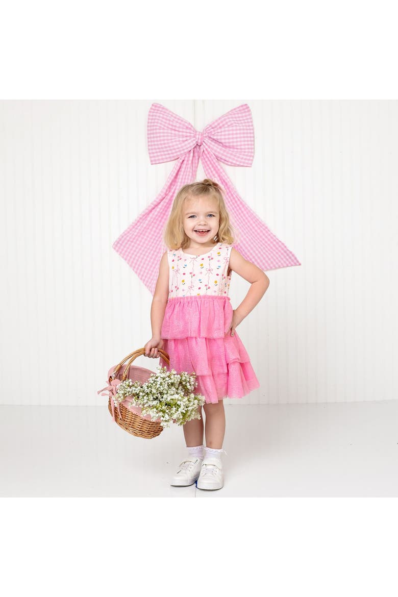 Peony Floral Tank Tutu Dress, Alternate, color, Pink