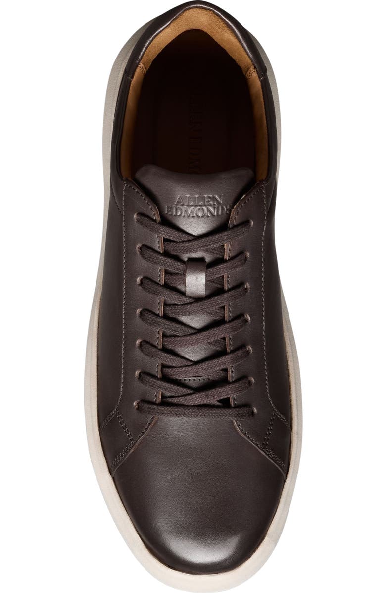 Allen Edmonds Foster Low Top Leather Sneaker, Alternate, color, Dark Brown