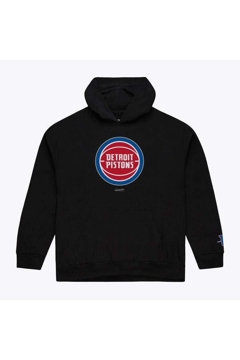 Men's Mitchell & Ness  Black Detroit Pistons Basic Fleece Hoodie, Main, color, Black