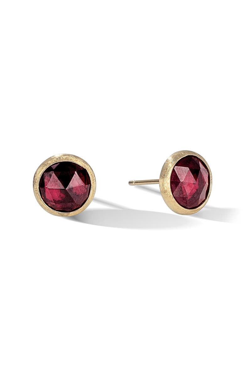 Jaipur Semiprecious Stone Stud Earrings, Main, color, YELLOW GOLD