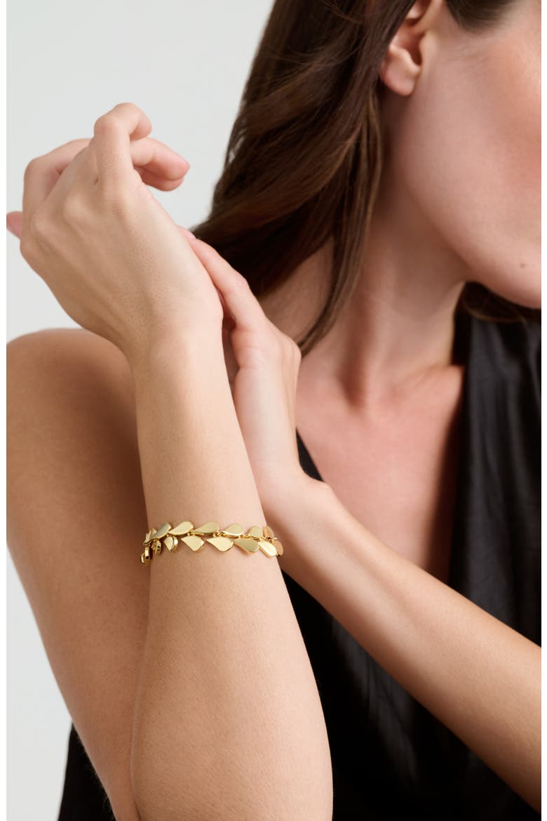 Anya Abstract Heart Bracelet, Alternate, color, GOLD TONE