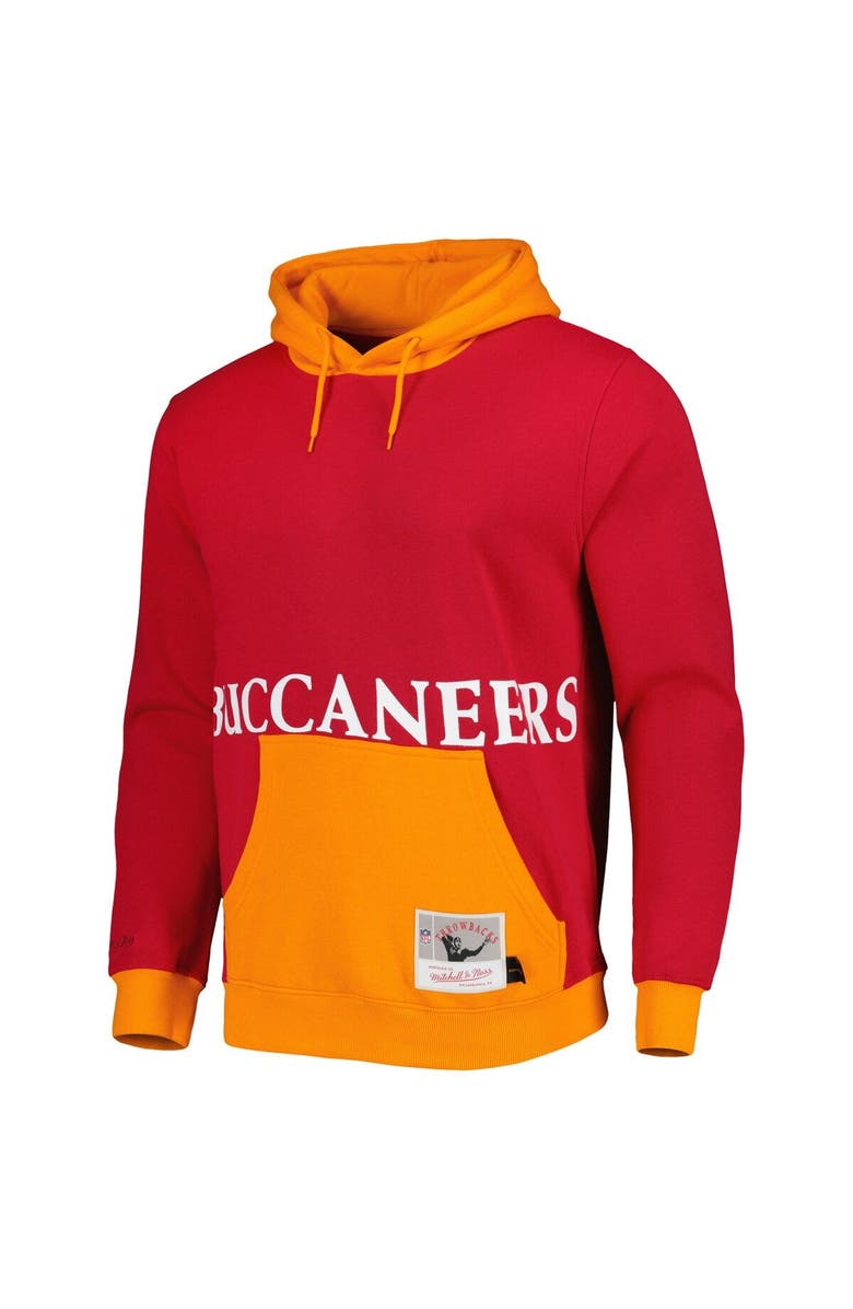 Mitchell & Ness Men's Mitchell & Ness Red Tampa Bay Buccaneers Big Face 5.0 Pullover Hoodie, Alternate, color, Red
