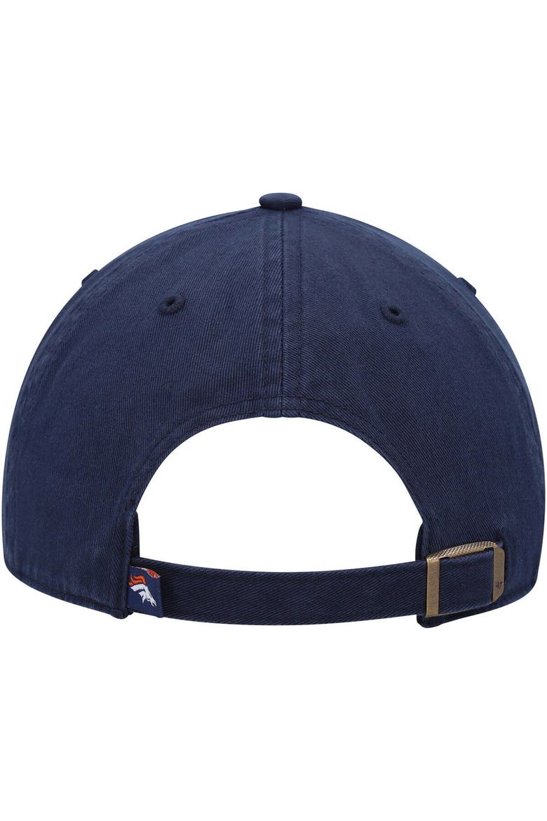 Men's '47 Navy Denver Broncos Crosstown Clean Up Adjustable Hat, Alternate, color, Navy