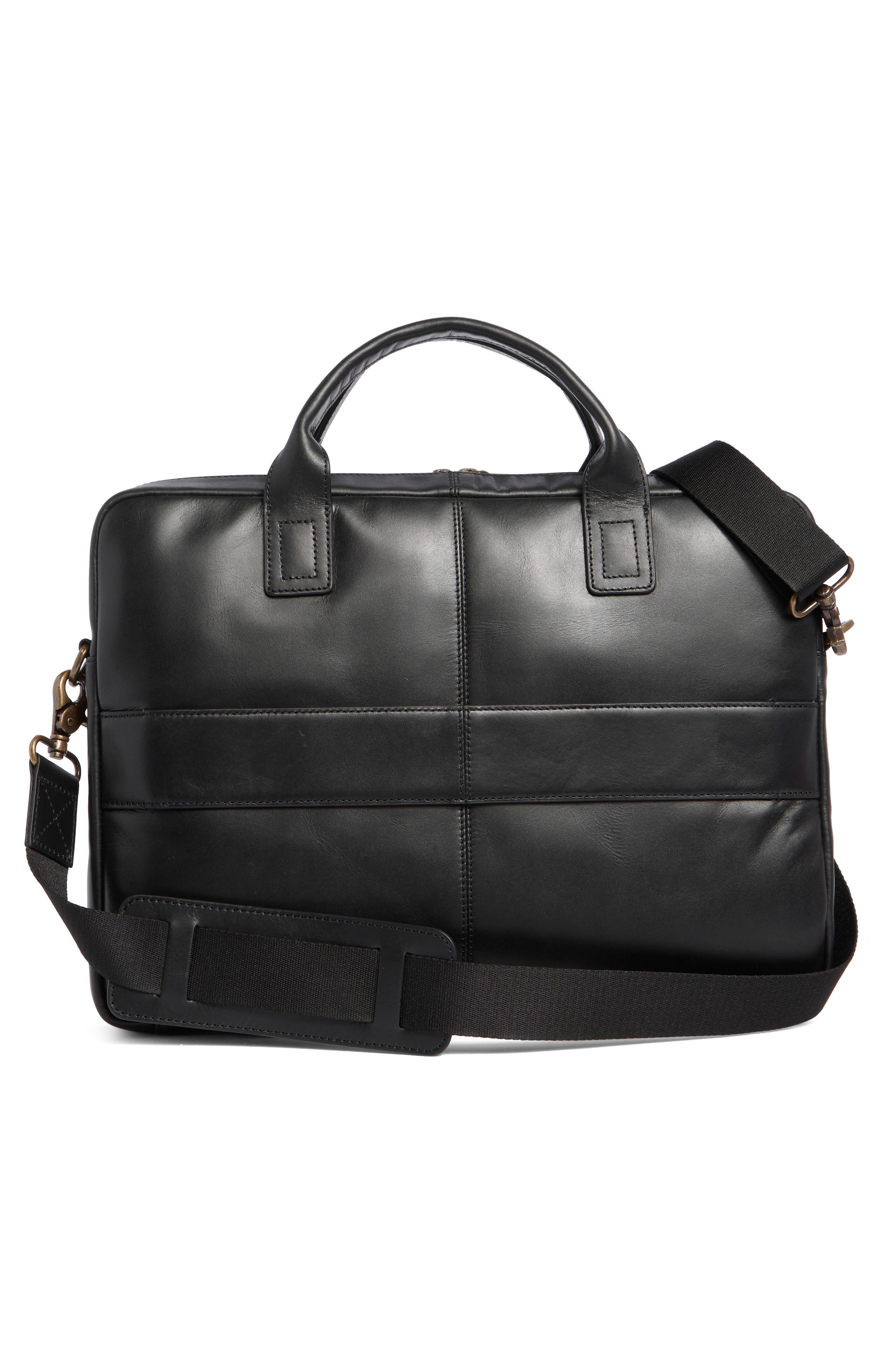 Johnston & Murphy Hunter Briefcase, Alternate, color, Black
