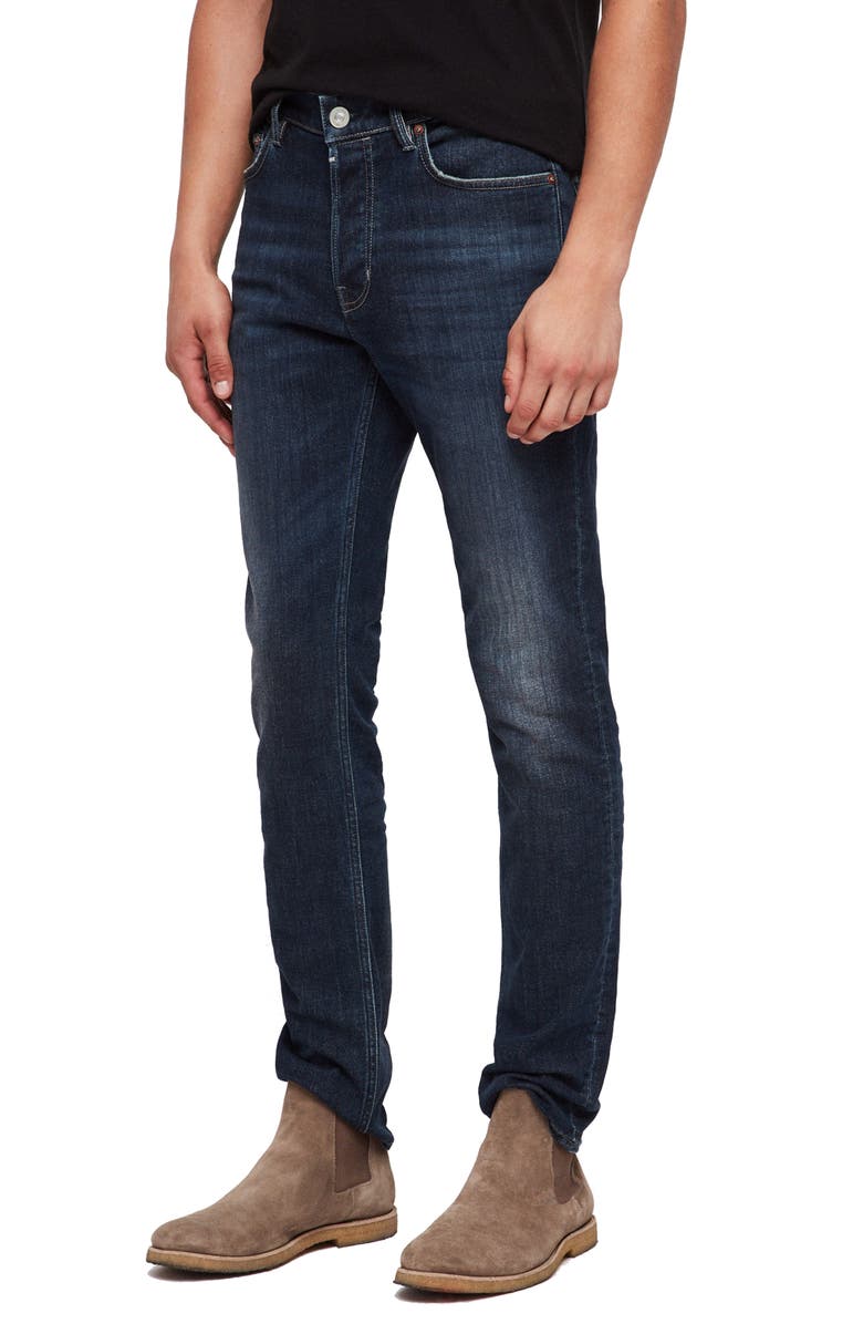 AllSaints Rex Slim Fit Stretch Straight Leg Jeans, Main, color,