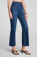 SPANX® Raw Hem High Waist Kick Flare Jeans