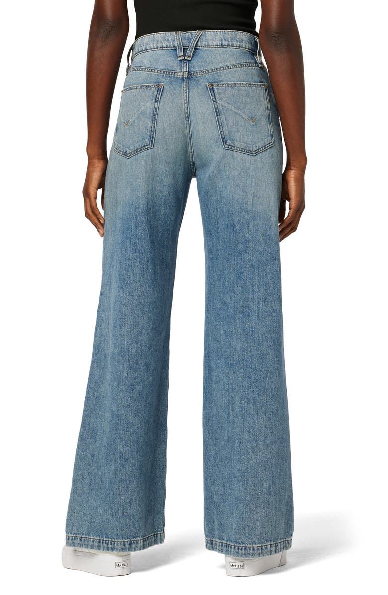Hudson Jeans Jodie Ripped High Waist Wide Leg Jeans, Alternate, color, 