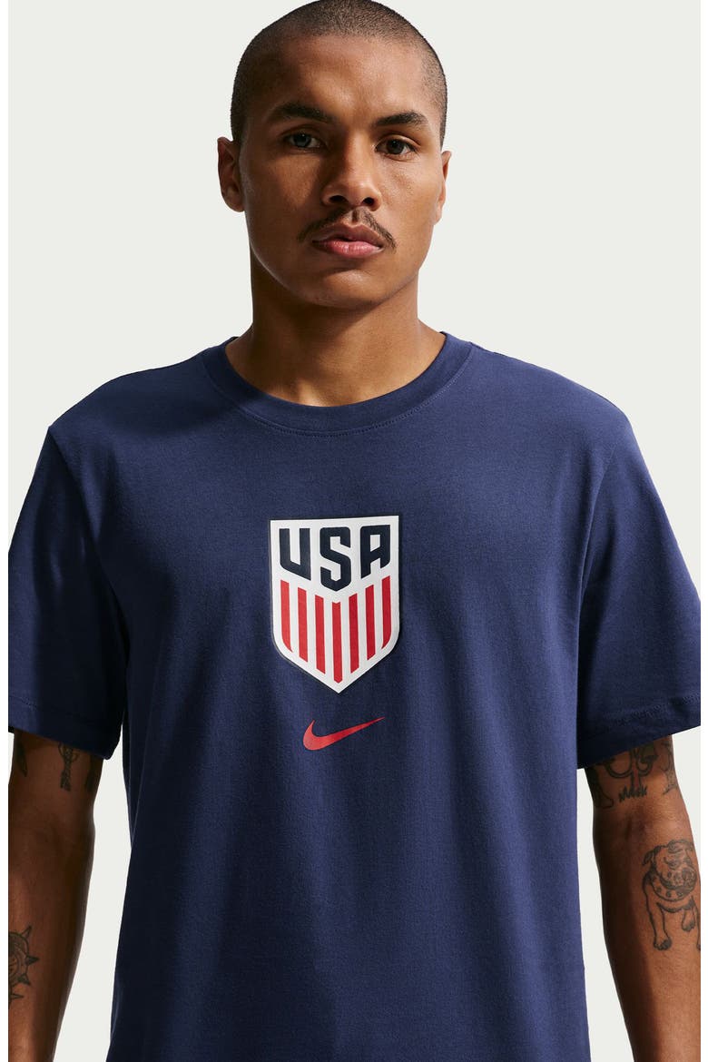 USMNT Crest Cotton Graphic T-Shirt, Alternate, color, MIDNIGHT NAVY