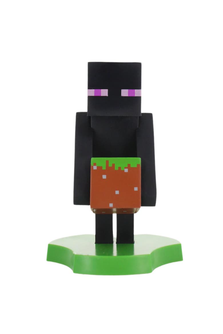 Minecraft 4 Inch Enderman Cable Guys Earbud and Phone Holder, Main, color, Multicolored