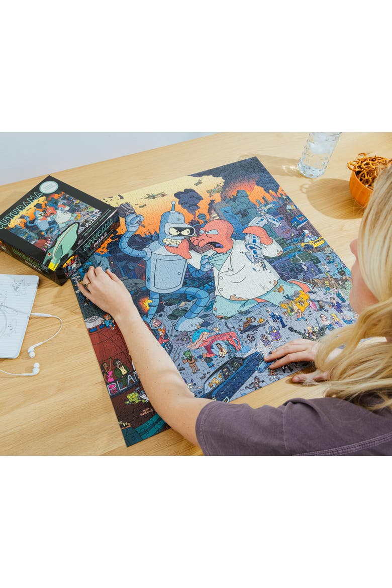 Bender vs. Zoidberg 1000-Piece Jigsaw Puzzle | Toynk Exclusive, Alternate, color, Multi-Color