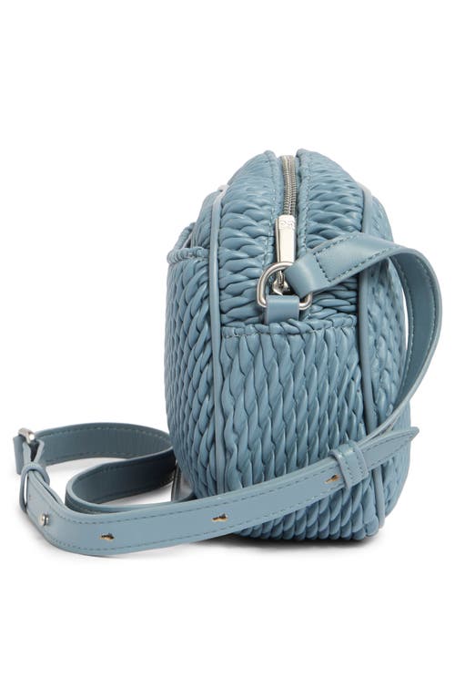 Sam Edelman Julia Quilted Camera Bag In Denim Blue