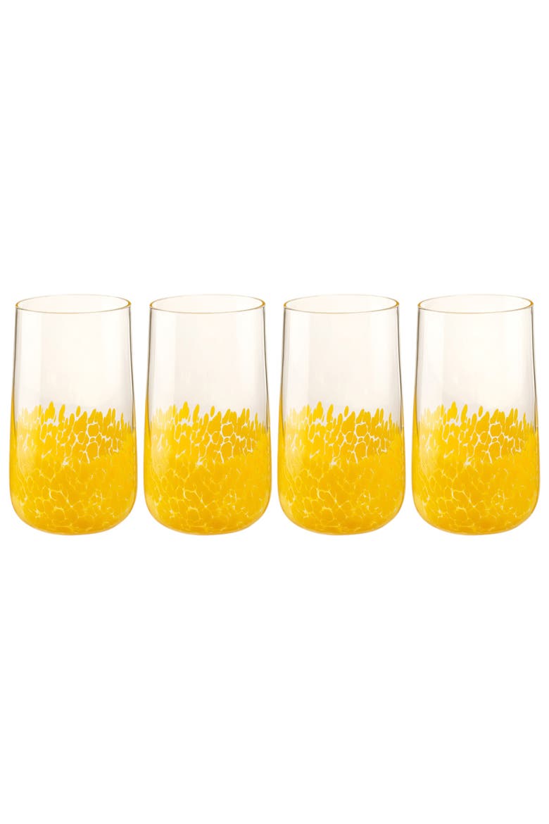 Henan Glass Soft Drink Tumbler 17 oz Set of 4, Main, color, Clear
