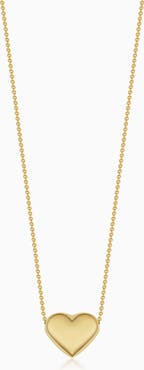 Oradina 10K Gold Heart of Gold Pendant Necklace