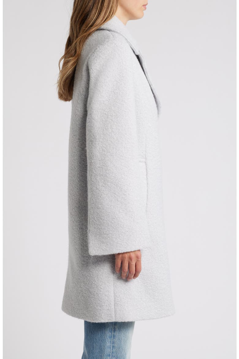 Bouclé Swing Coat, Alternate, color, SILVER GREY