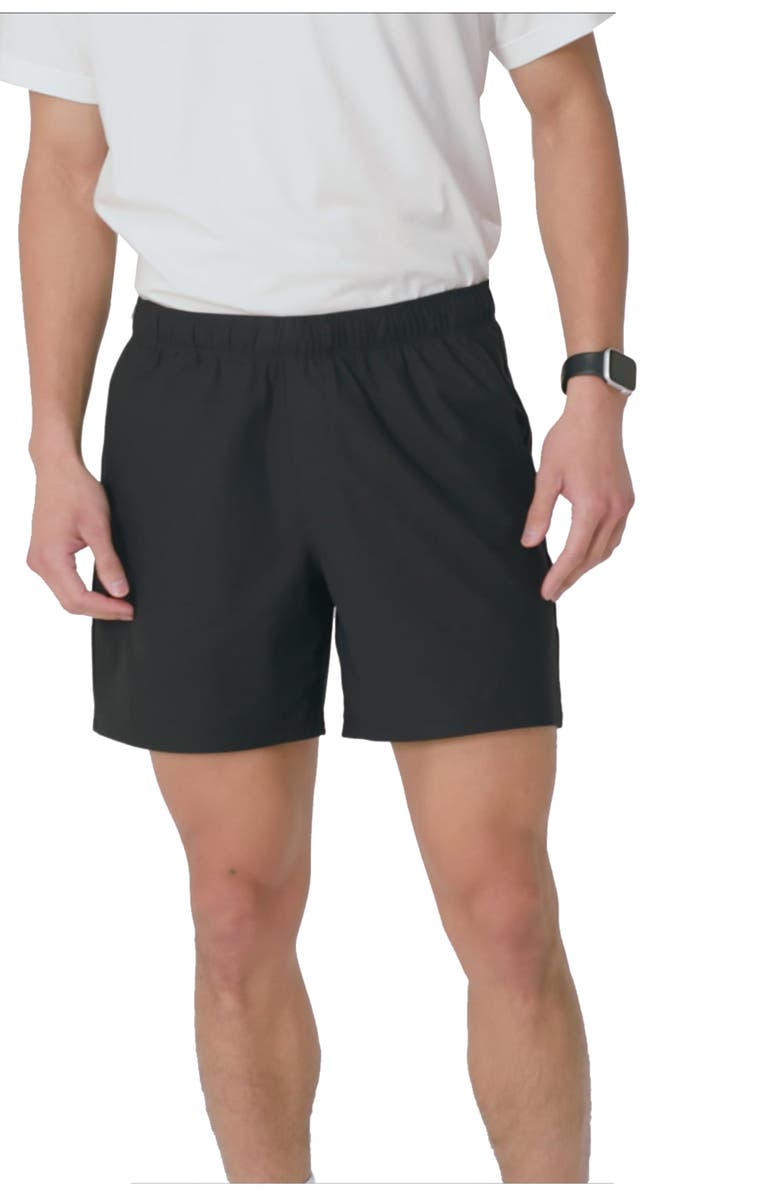 Fabletics The Don Pull-On Short 6", Alternate, color, Black