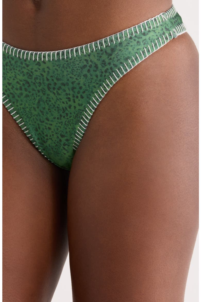 Blanket Stitch High Leg Vintage Bikini Bottoms, Alternate, color, WILD WONDER