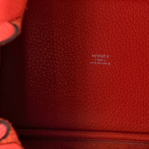 Pre-owned Hermes Hermes Picotin Lock Bag Clemence Pm In Red