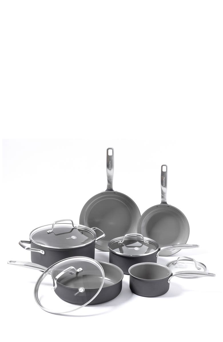 GreenPan Chatham Healthy Ceramic Nonstick Cookware 10-Piece Set, Main, color, 