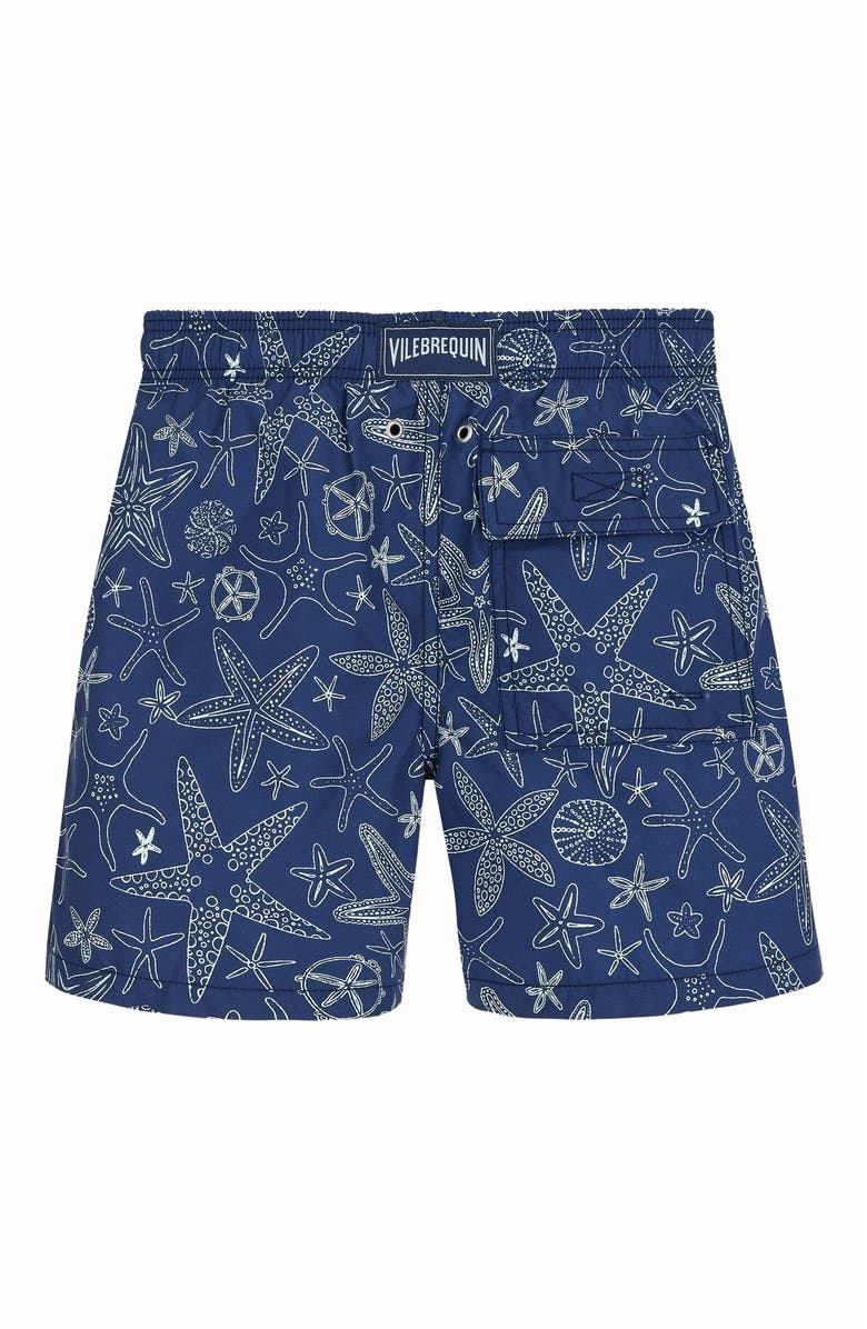 Vilebrequin Kids' Starlettes Bicolores Swim Trunks, Alternate, color, 