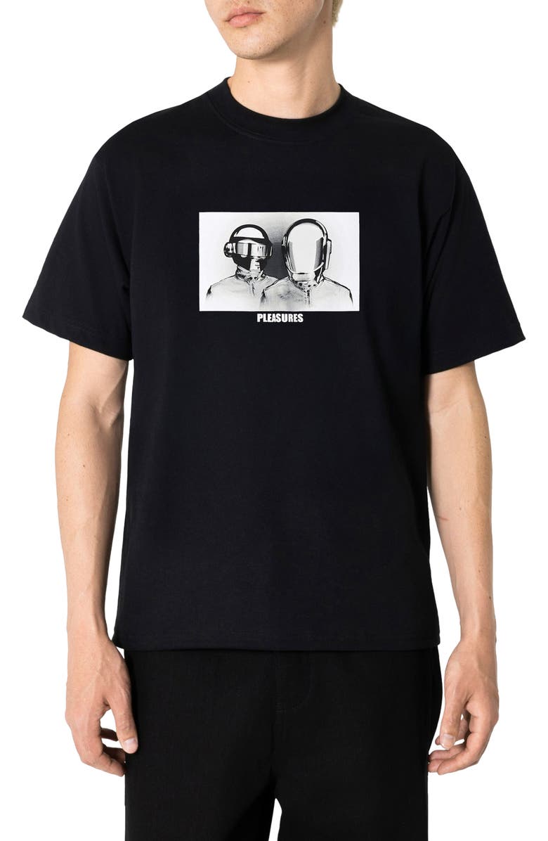 PLEASURES x Daft Punk Inverted T-Shirt, Main, color, Black