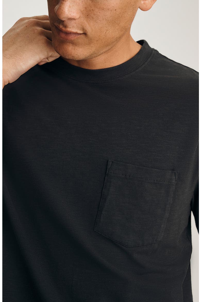 Slub Jersey Pocket T-Shirt, Alternate, color, PIRATE BLACK