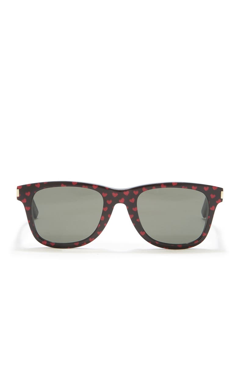 Saint Laurent 50mm Square Sunglasses, Alternate, color, 