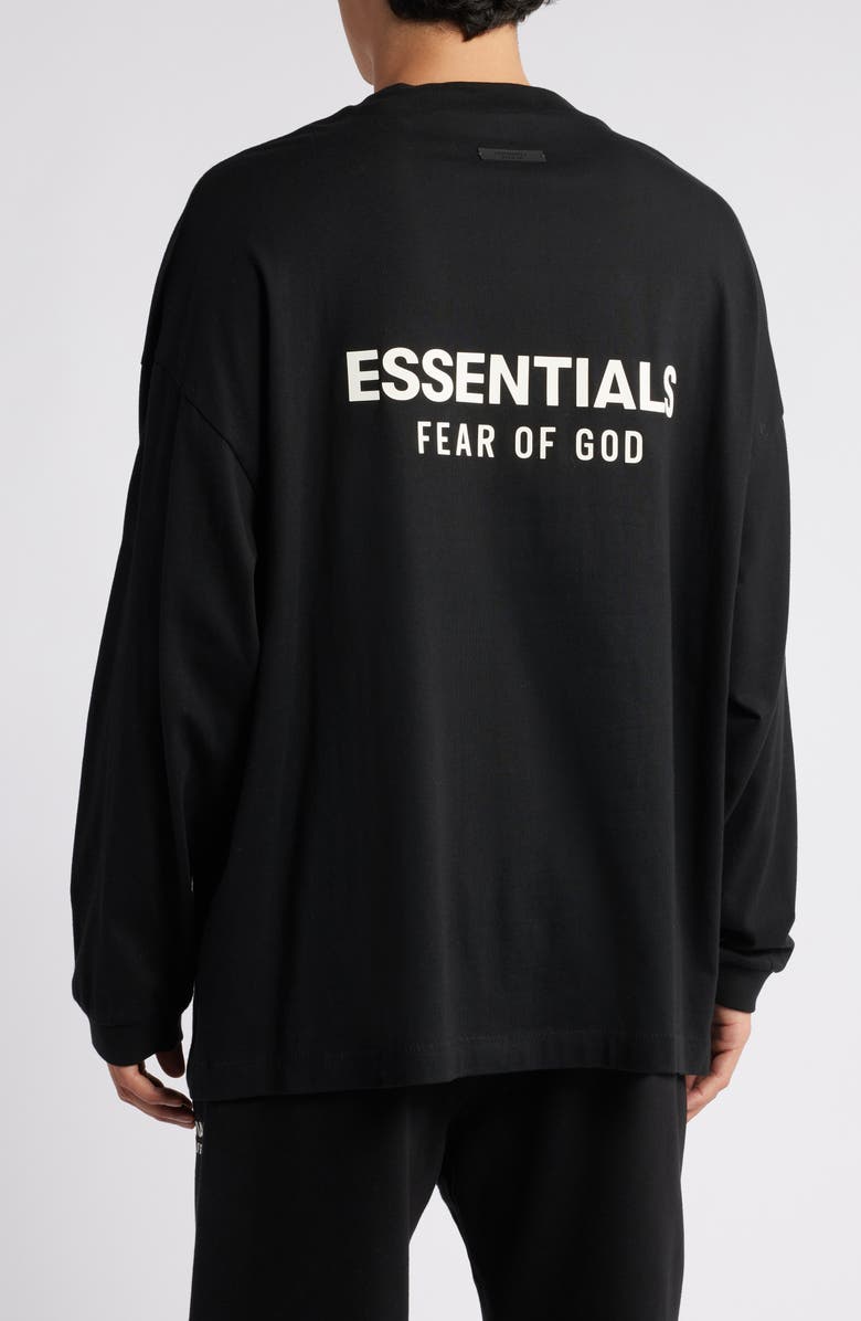 Fear of God Essentials Long Sleeve Cotton Jersey Graphic T-Shirt, Alternate, color, 
