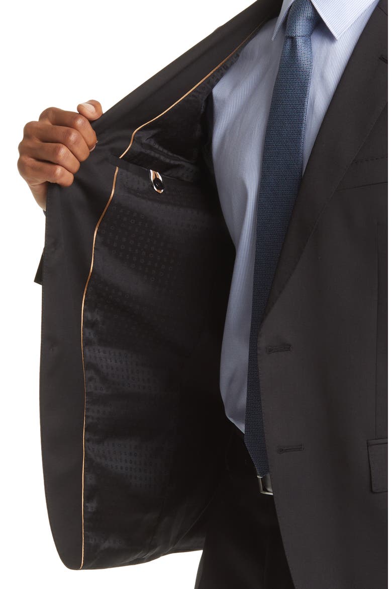 Huge Solid Wool Suit, Alternate, color, BLK